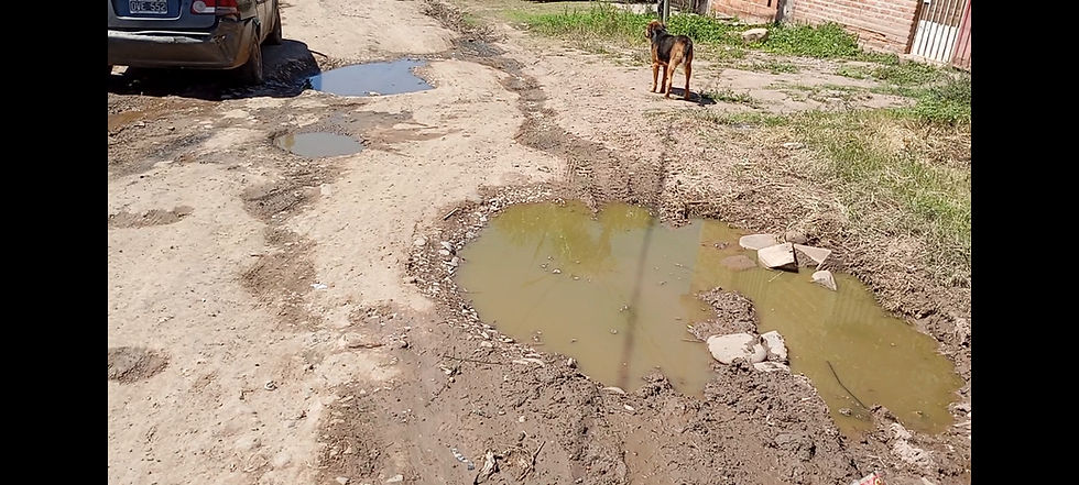 BARRIO 40 HECTÁREAS: PREOCUPACIÓN POR EL ESTADO DE LAS CALLES Y LA FALTA DE RED CLOACAL