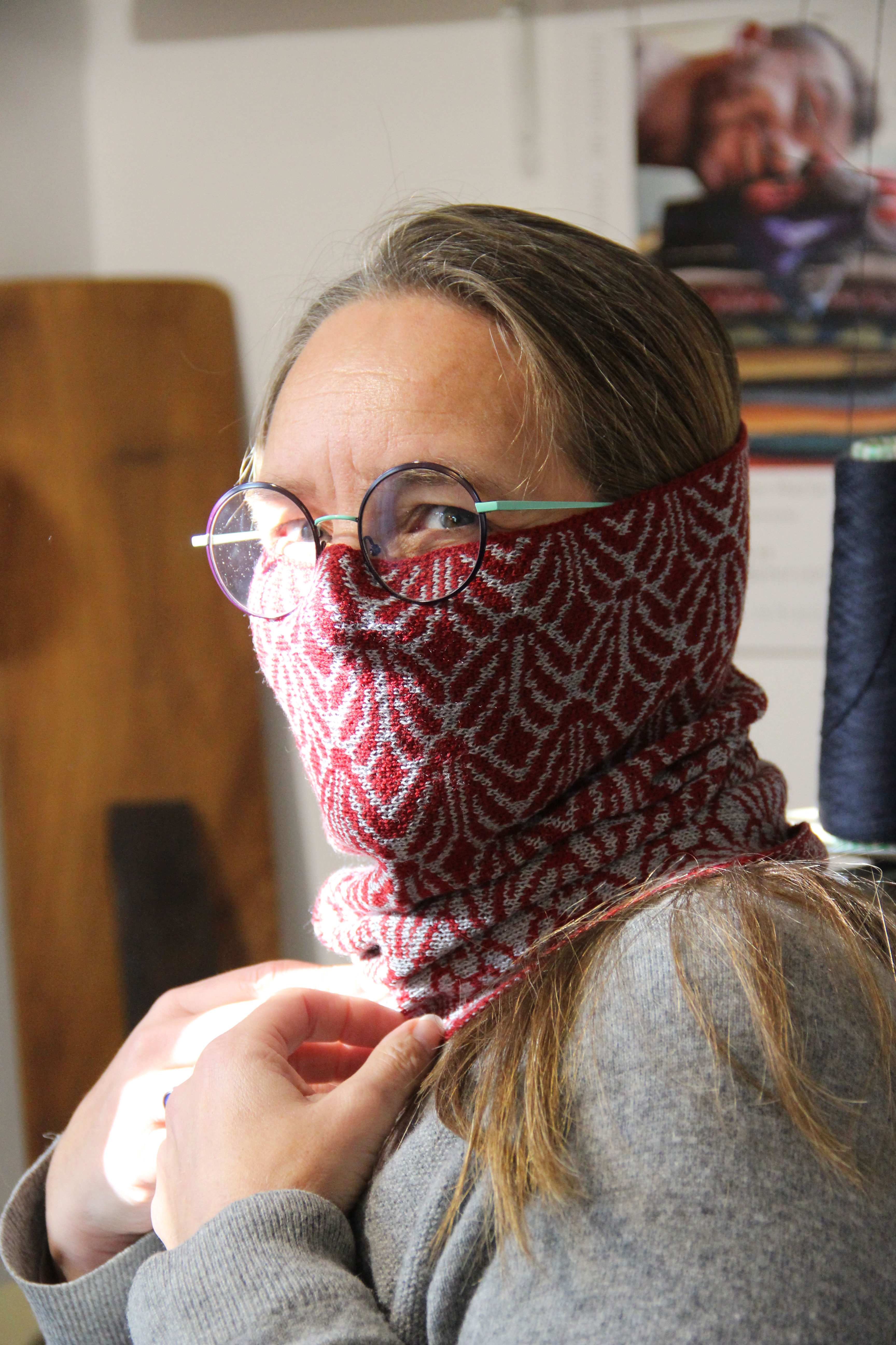 Cache cou ou cache-nez en laine mérinos