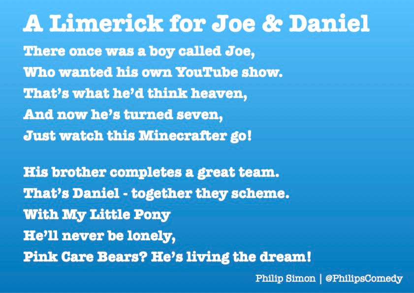 Thumbnail: Personalised Limerick