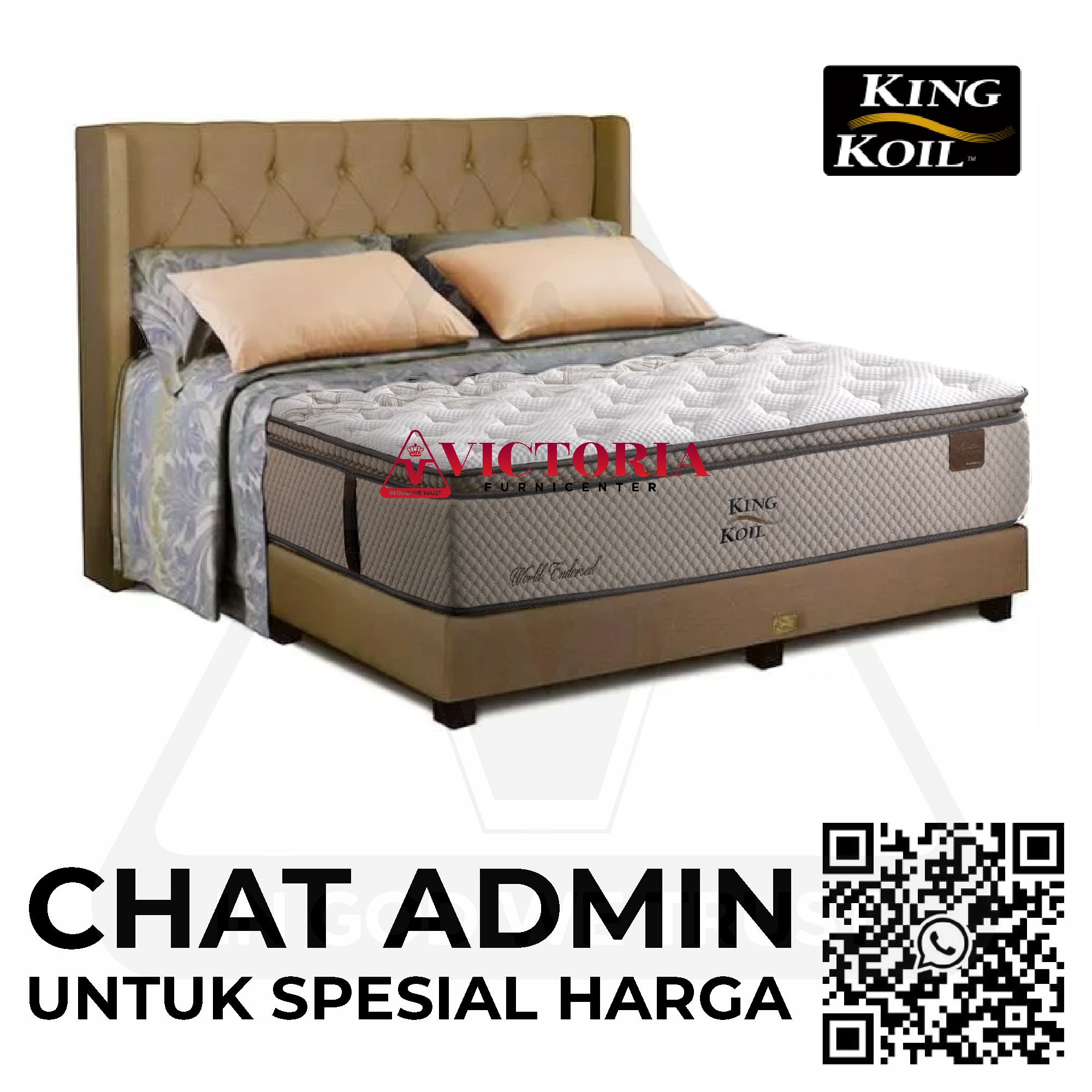 King Koil World Endorsed - Kasur Saja - 200 x 200 200x200