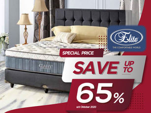 Up to 65% OFF | Harga Promo Elite Spring Bed | Oktober 2020