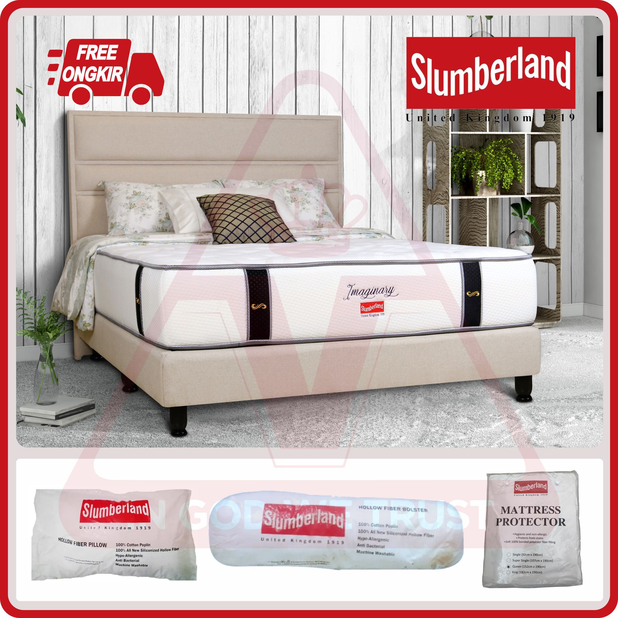 Slumberland Imaginary - Kasur Saja - 90 x 200 / 90x200
