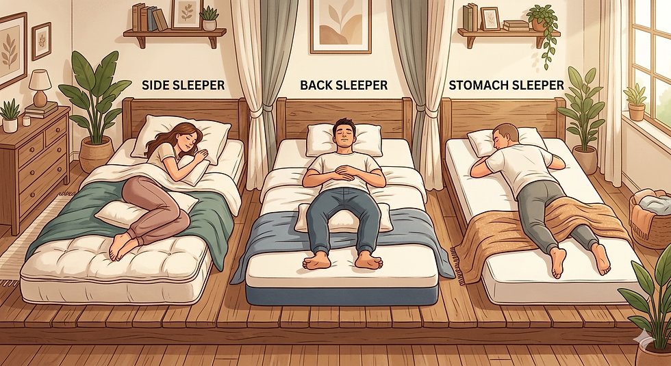 Panduan Memilih Kasur Sesuai Posisi Tidur (Supaya Bangun Tanpa Pegal)