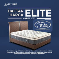 Daftar Harga Kasur ELITE Springbed Juli 2023 | Victoria Furnicenter Surabaya Sidoarjo Malang