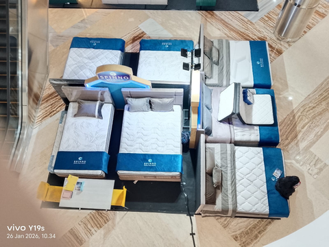 Pameran Kasur Spinno di Sunrise Mall Mojokerto dan Icon Mall Gresik