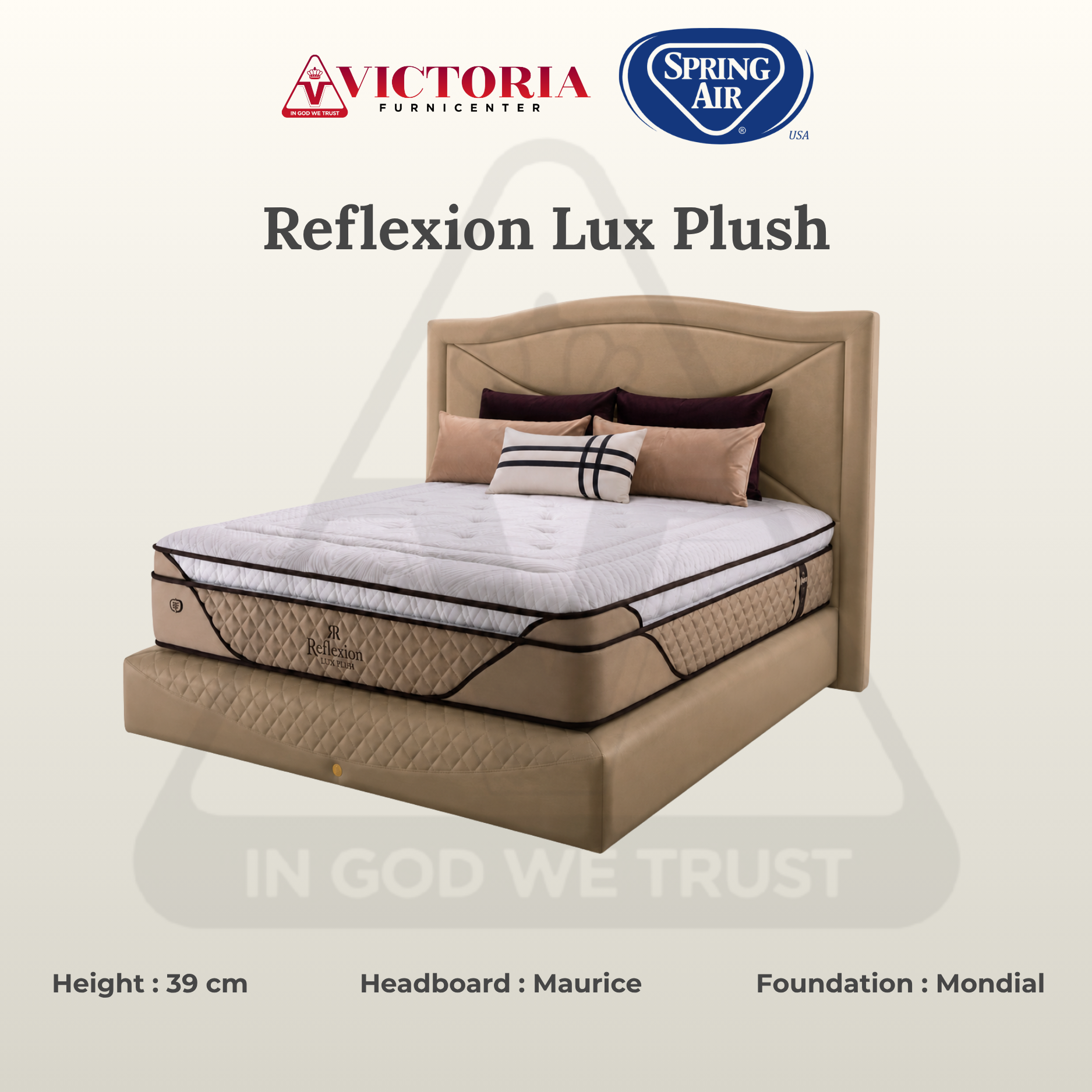 Spring Air Reflexion Lux Plush - Kasur Saja - 120 x 200 / 120x200