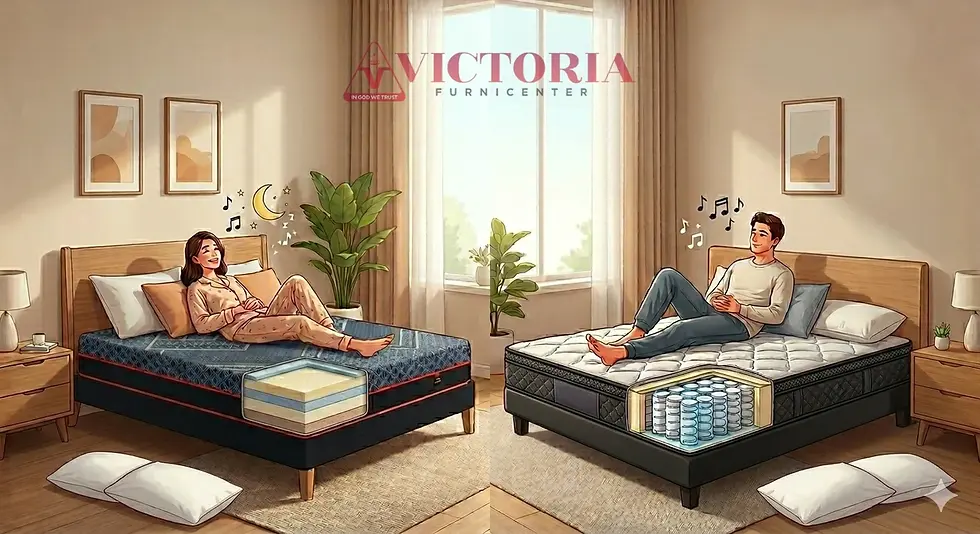 Kasur Busa vs Springbed: Mana yang Lebih Nyaman & Tahan Lama? Ini Jawaban Lengkapnya!