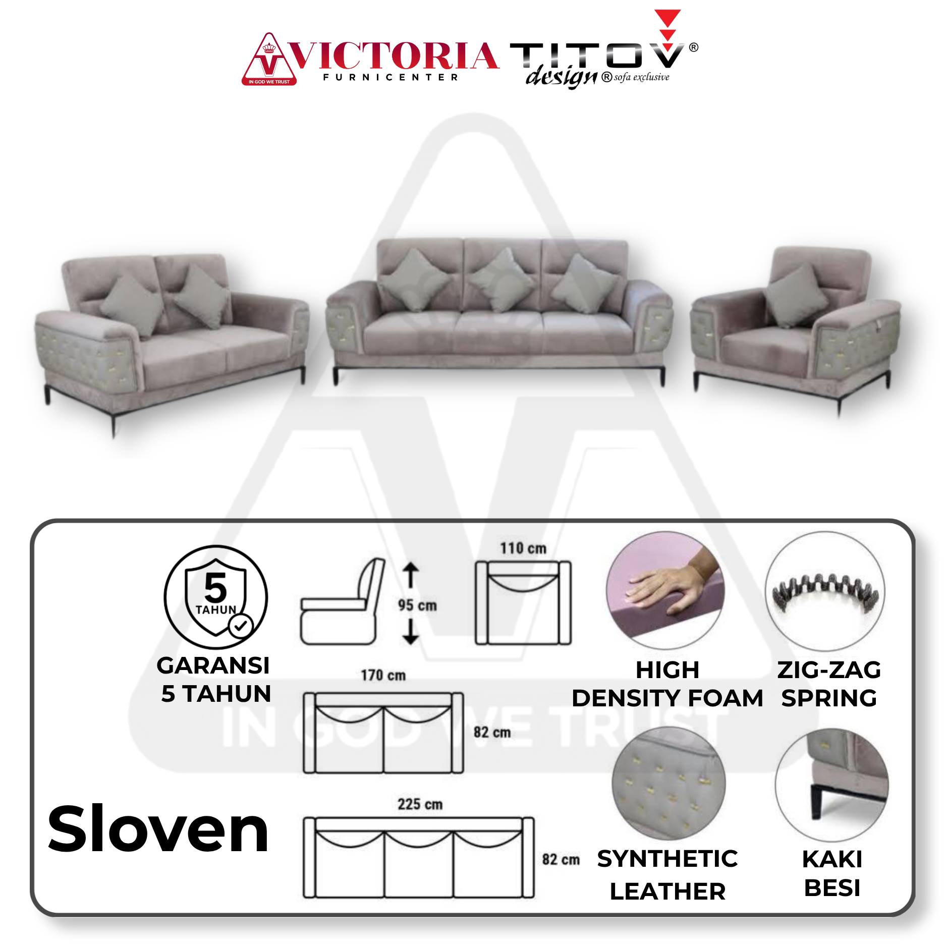 Sofa Titov Sloven - 2 Person