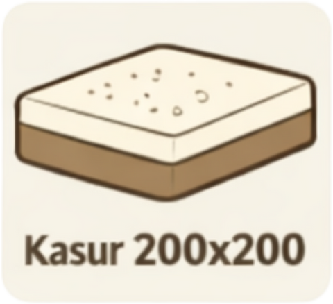 kasur ukuran 200x200 super king toko kasur Surabaya Sidoarjo Malang Mojokerto Gresik Jombang Pasuruan Lamongan