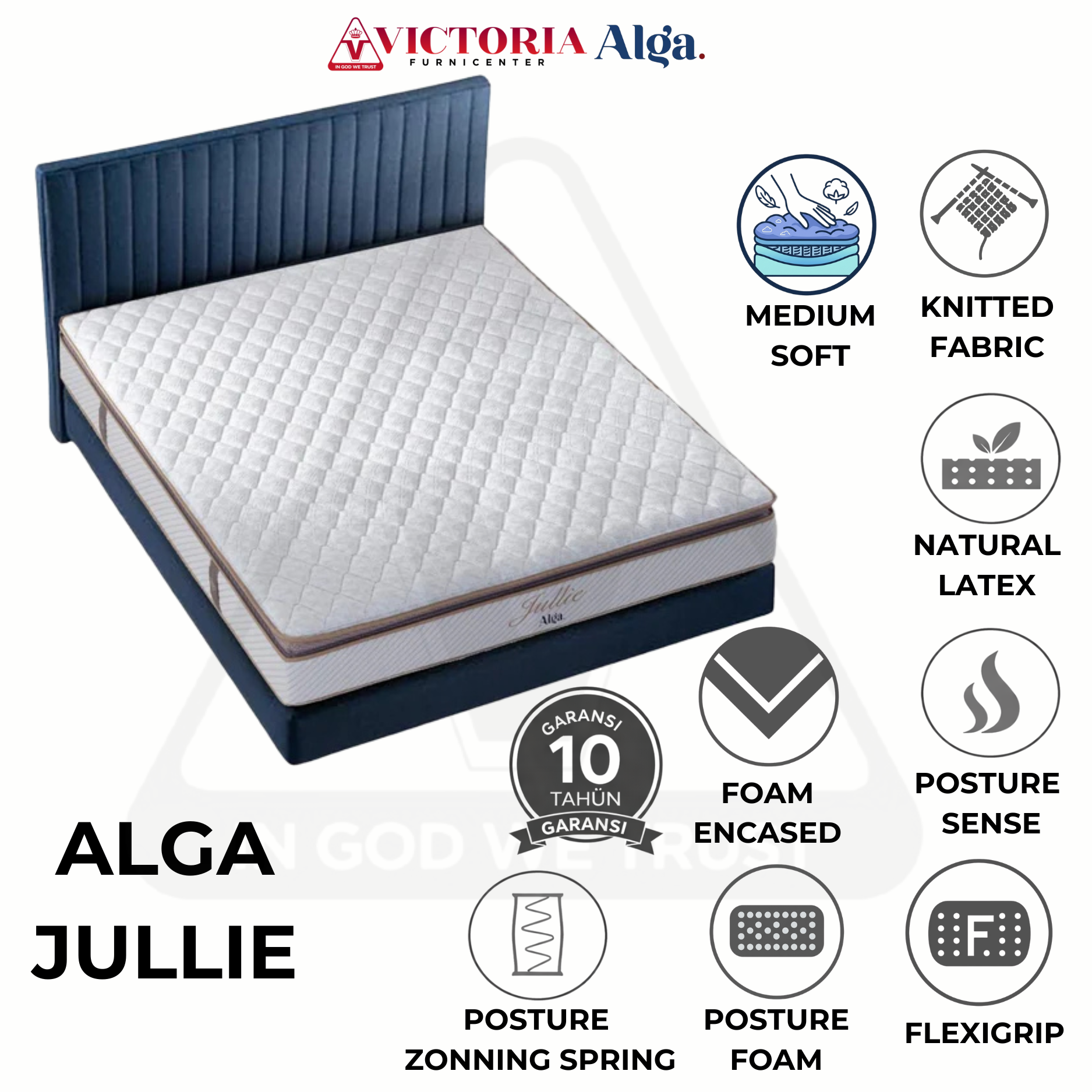 Alga Jullie - Kasur Saja - 200x200 / 200 x 200