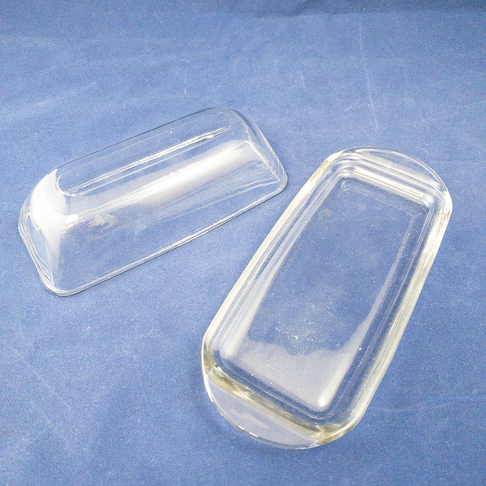 Thumbnail: Classic Clear Glass Butter Dish