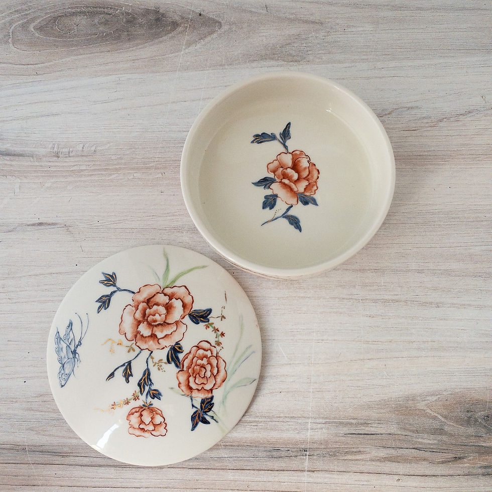 Thumbnail: Pirken Hammer “Rosemarie” Porcelain Powder Box — Czech Republic (2008) Butterfly