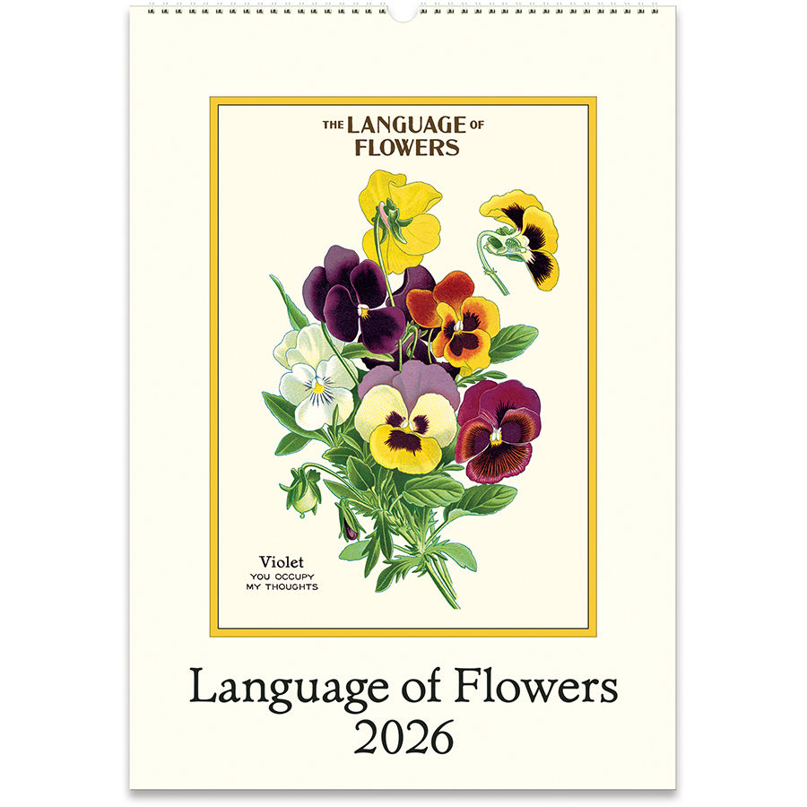 Language of Flowers 2026 Wall Calendar