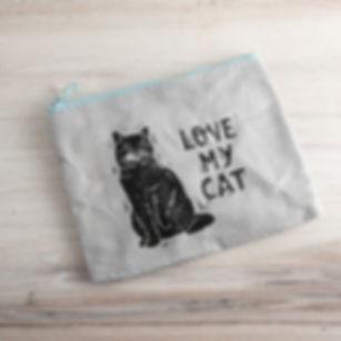 Zipper Wallet - Love My Cat