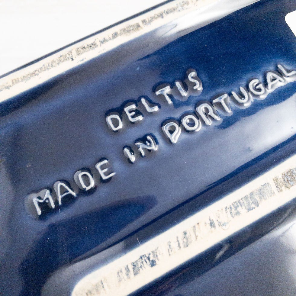 Thumbnail: Vintage DELTIS Portugal Cobalt Baking Dish