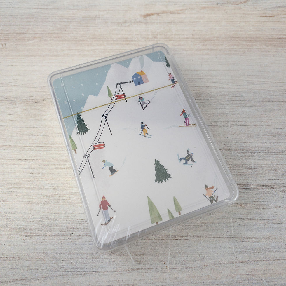 Skiing Fun Playing Cards