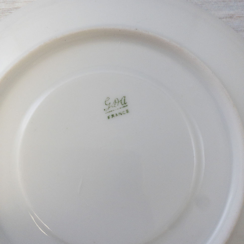 Thumbnail: GDA Limoges Rose Garland Cup & Saucer