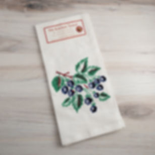 Blackberries Retro Flour Sack Kitchen Towel