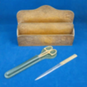 Vintage Tiffany Studios Zodiac Letter Holder