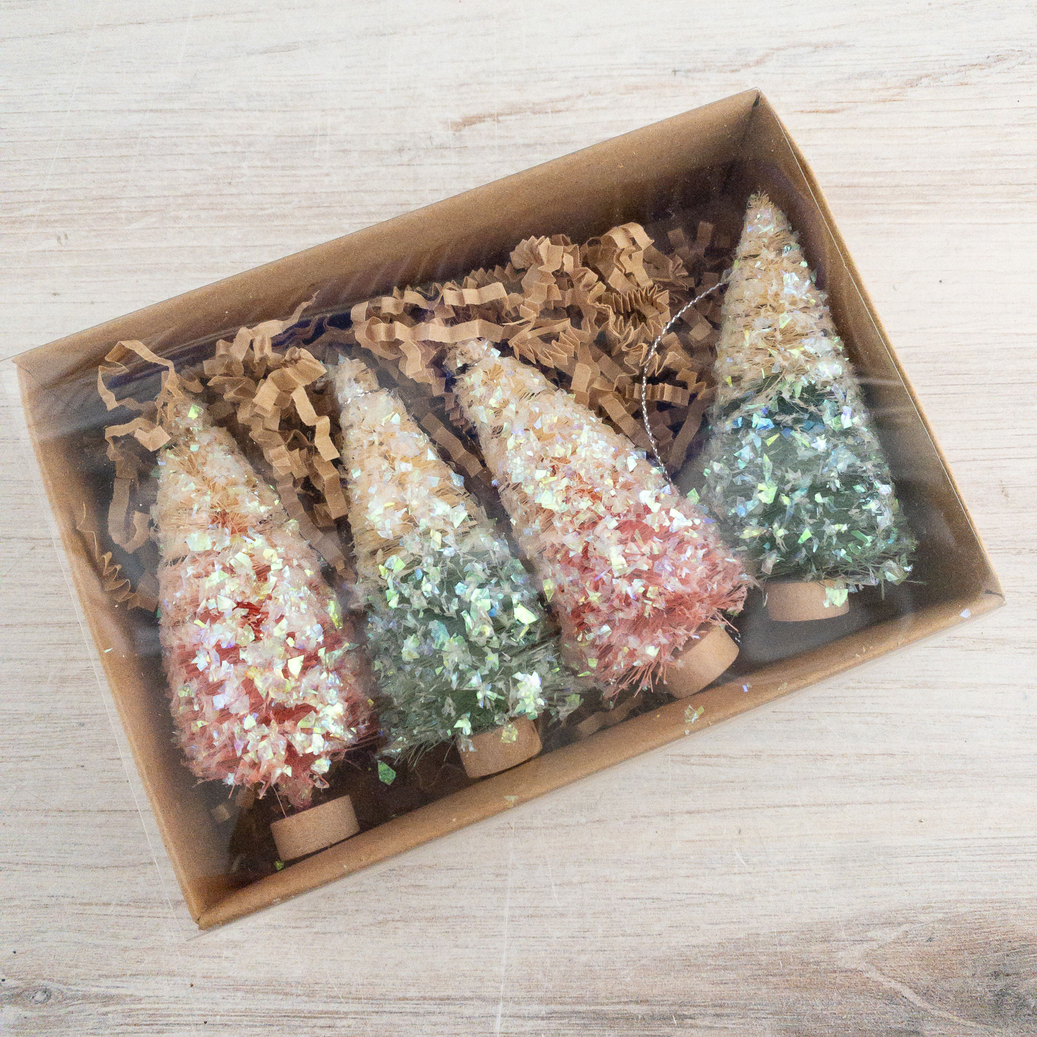 Retro Bottle Brush Tree Set