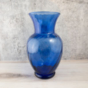 Vintage Colbalt Swirl Vase