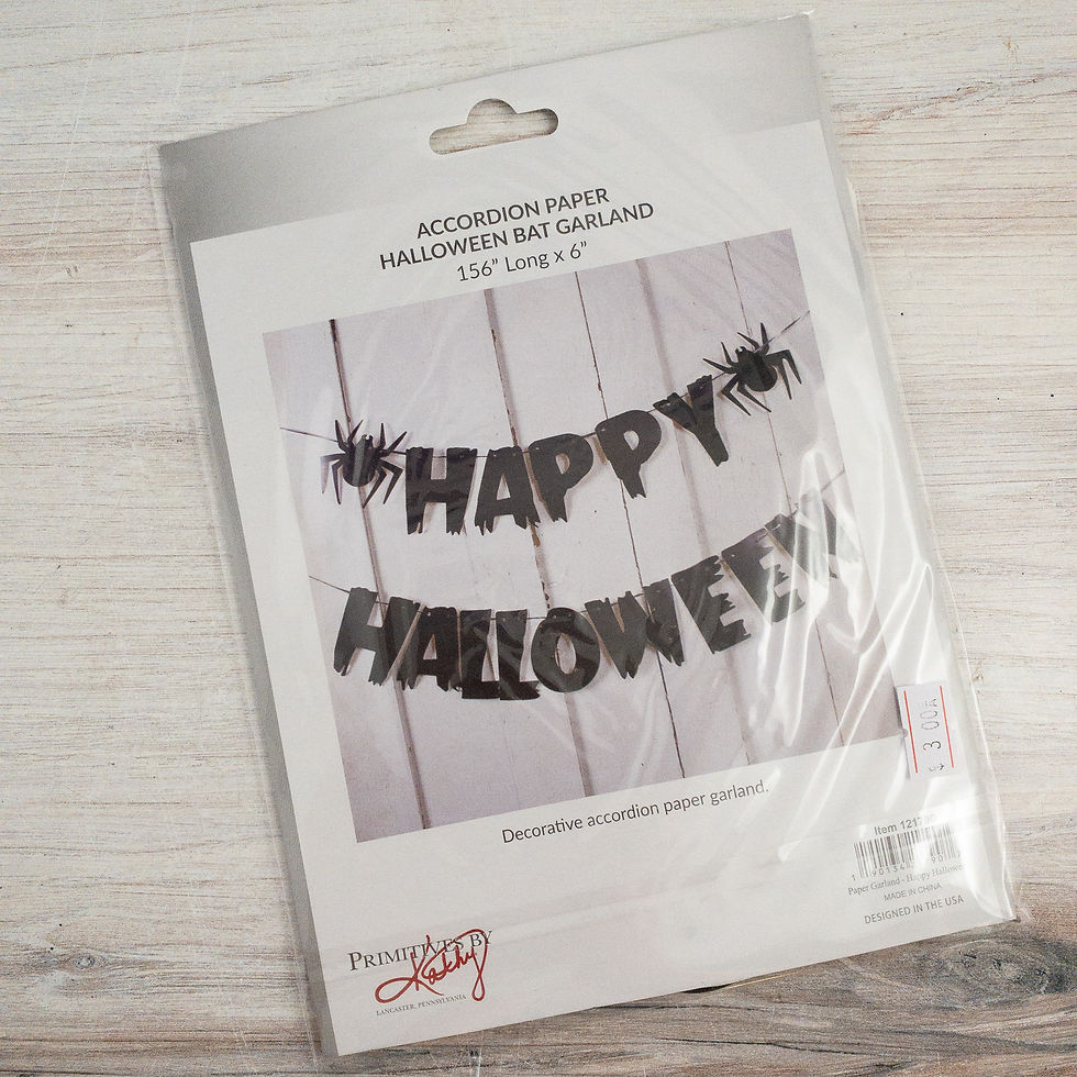 Paper Happy Halloween Garland
