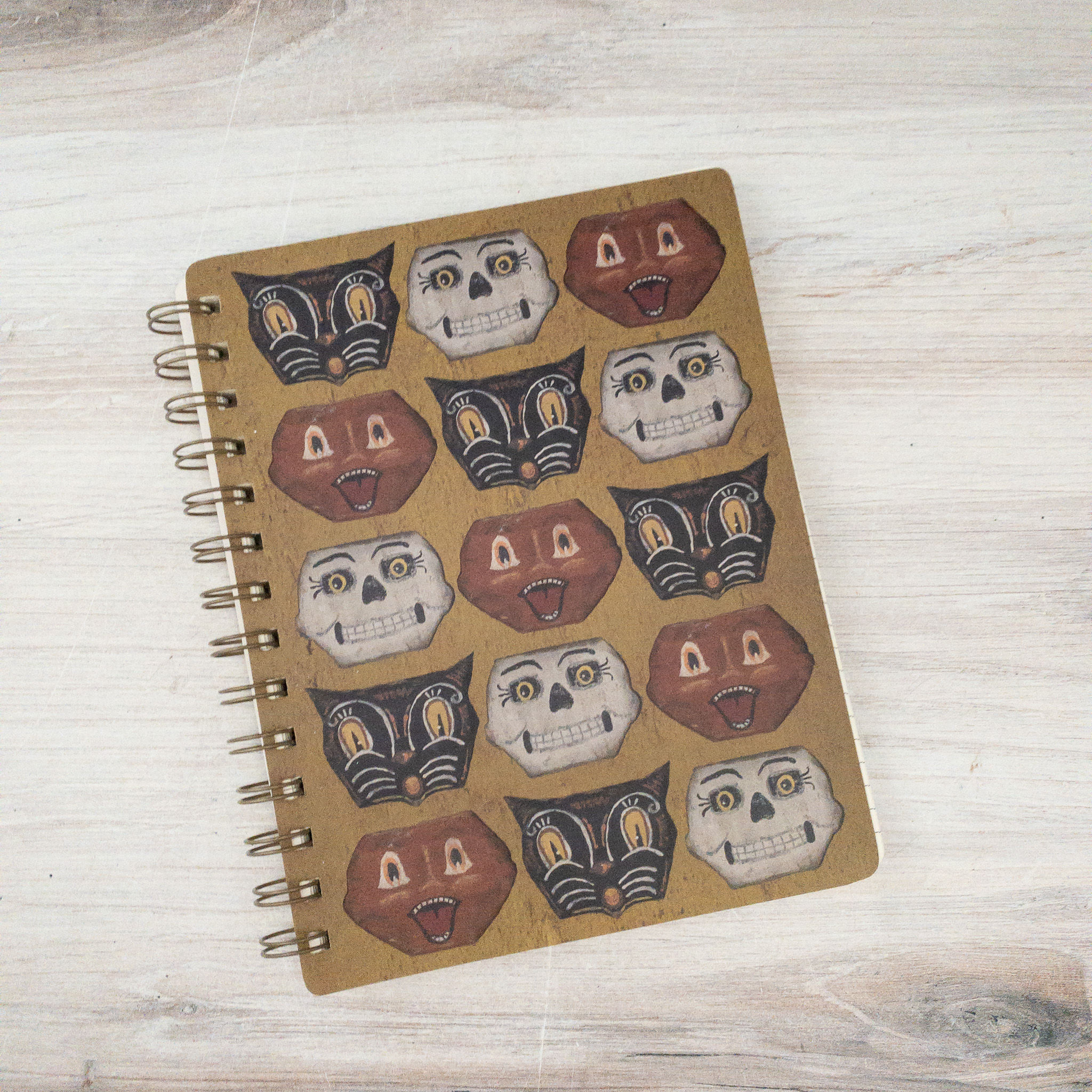 Halloween Faces Spiral Notebook