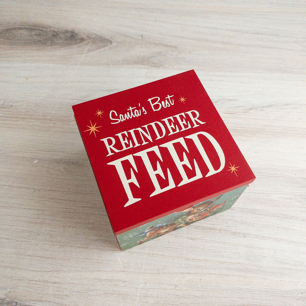 Reindeer Feed Hinged Box