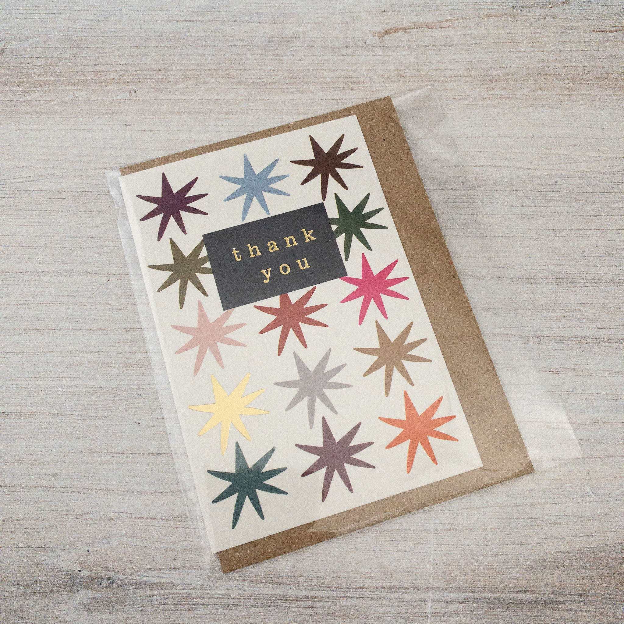 Starburst Thank You Card