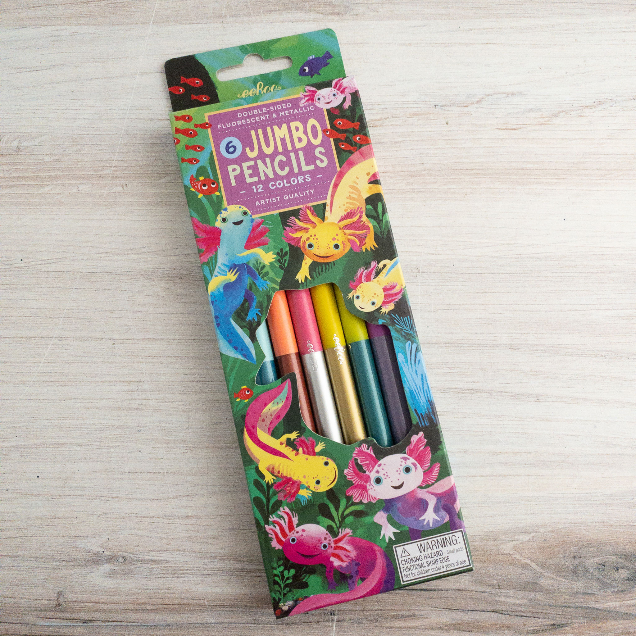 Axolotl Jumbo Double-Sided Pencils