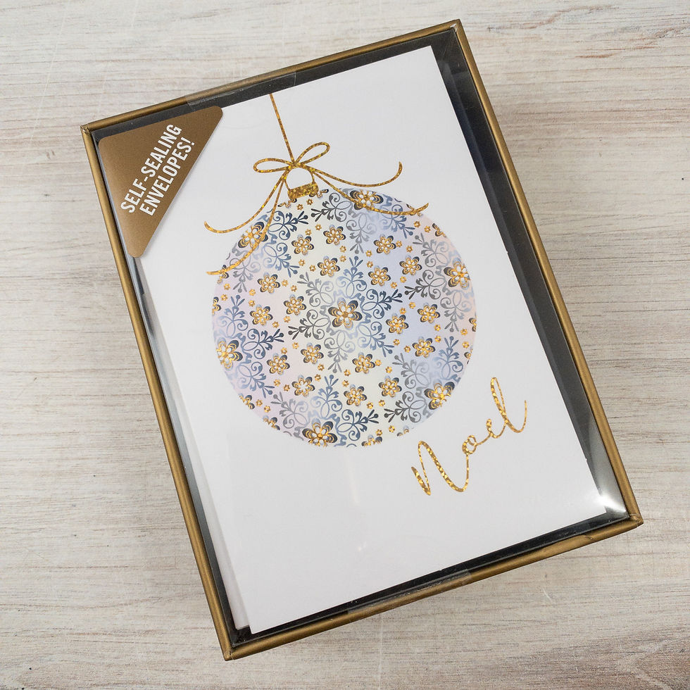 Filigree Ornament Boxed Holiday Cards