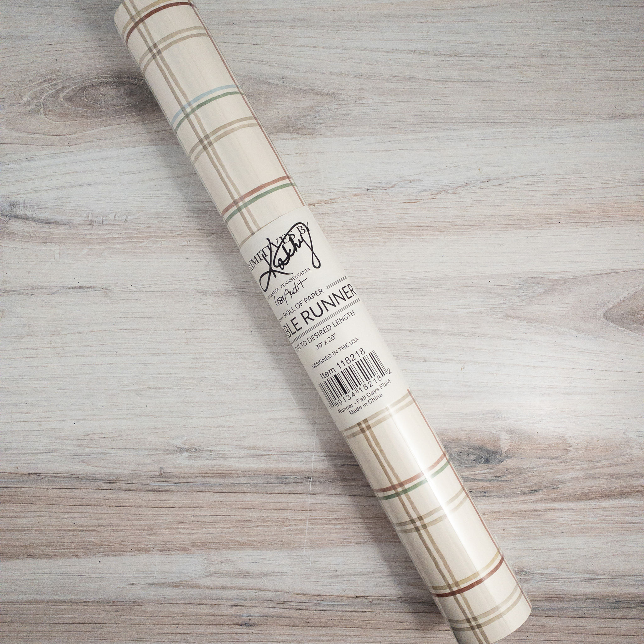 Fall Days Plaid Paper Runner