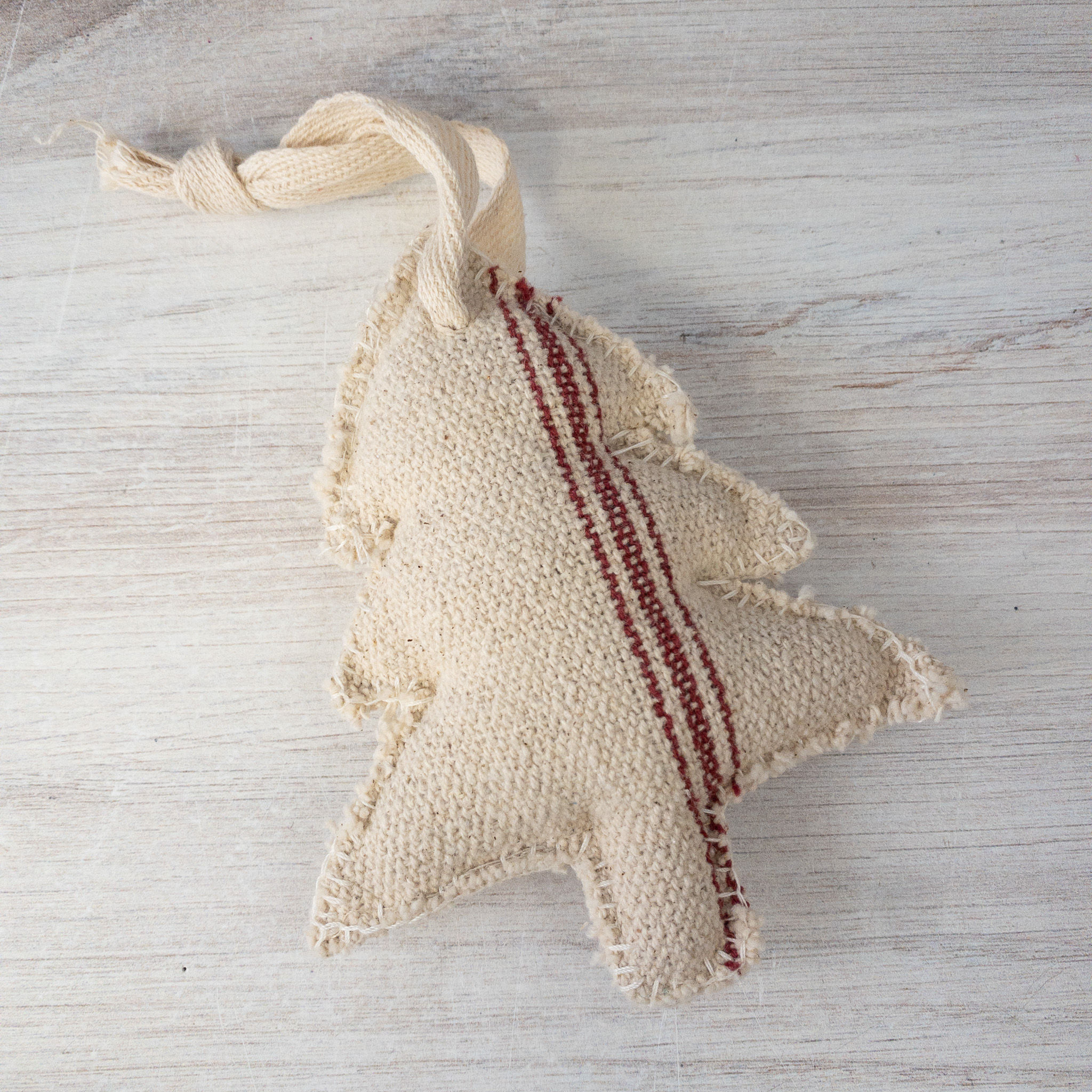 Stripe Fabric Tree Ornament