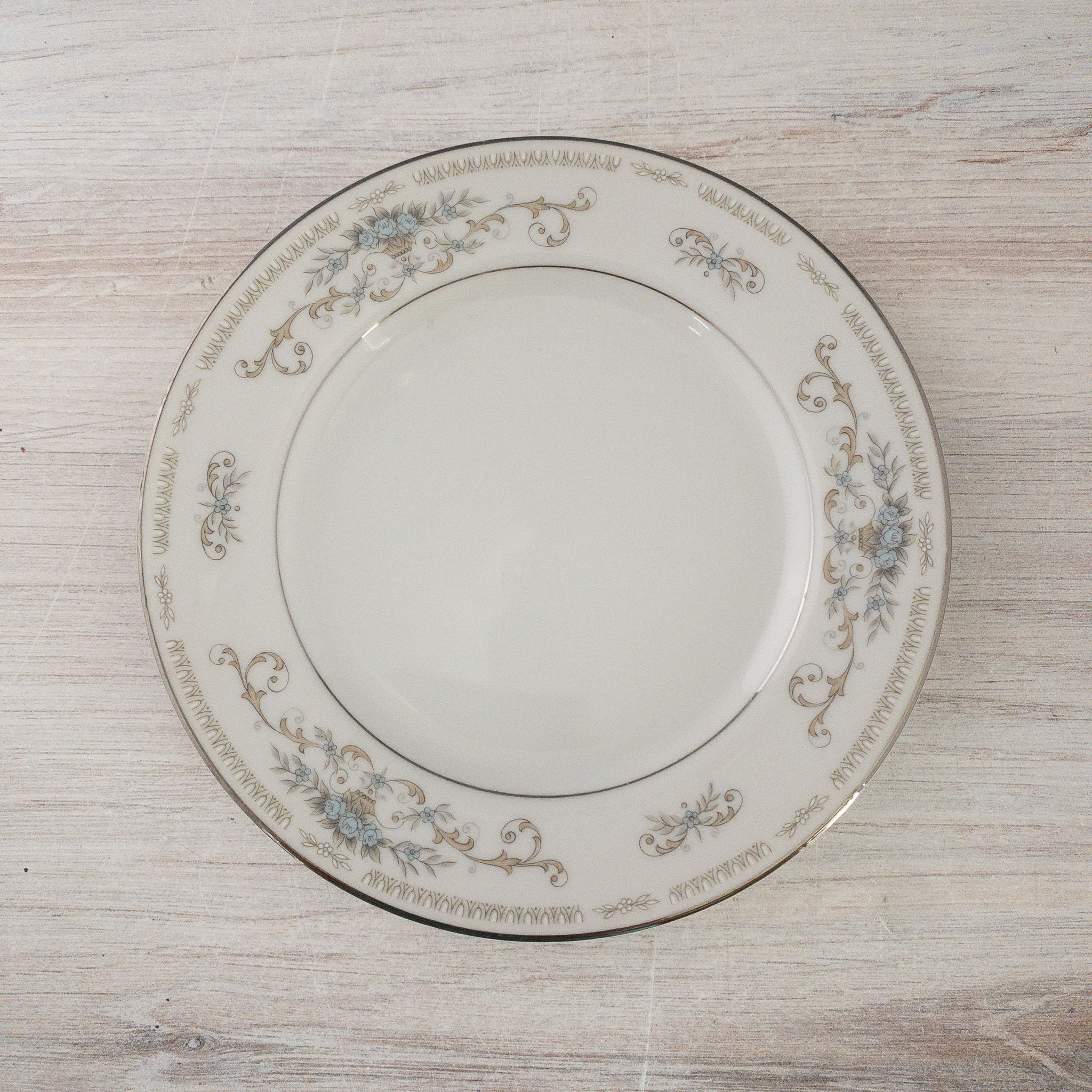 Diane “Fine Porcelain China” Nibbles Plates — Set of 4