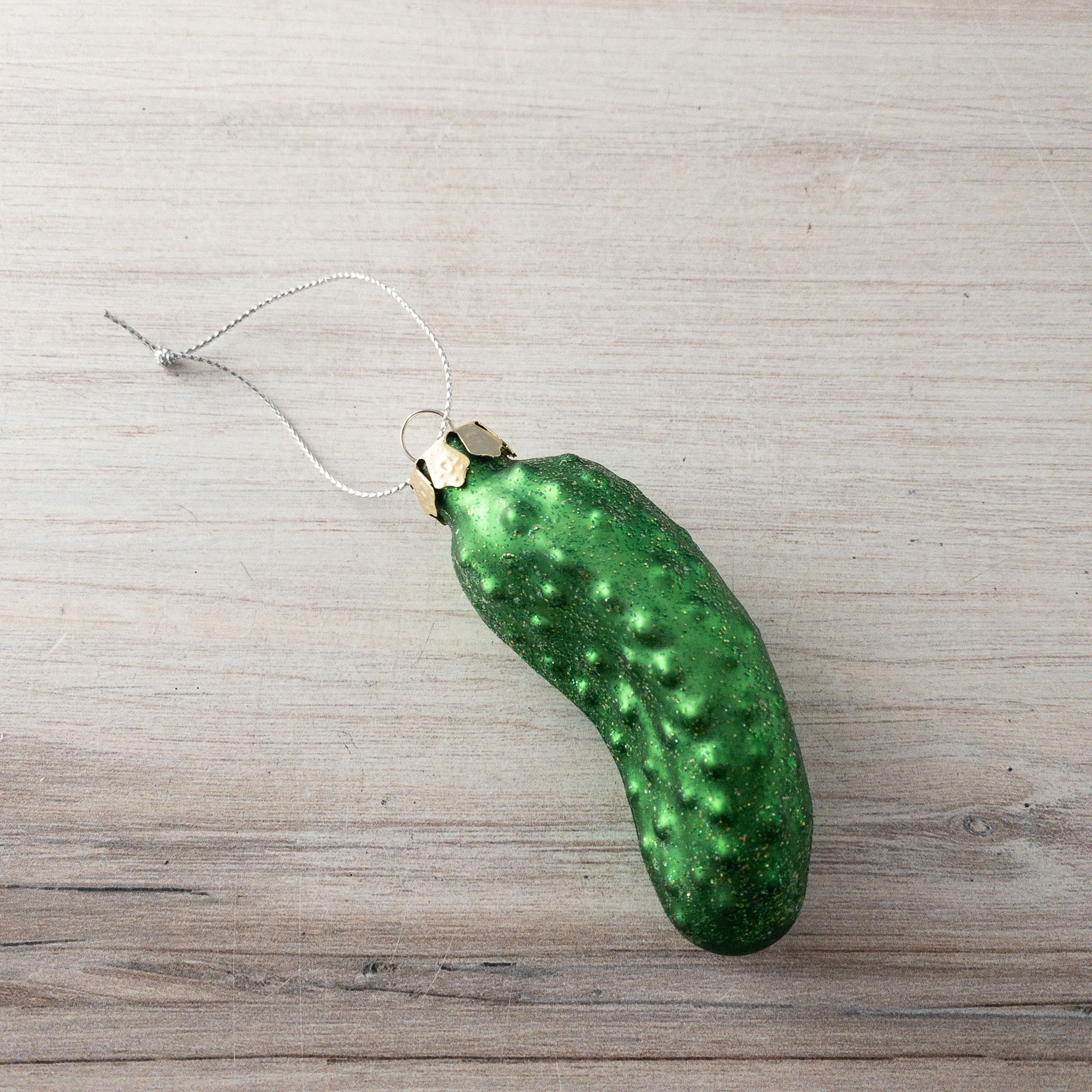 Glass Pickle Ornament