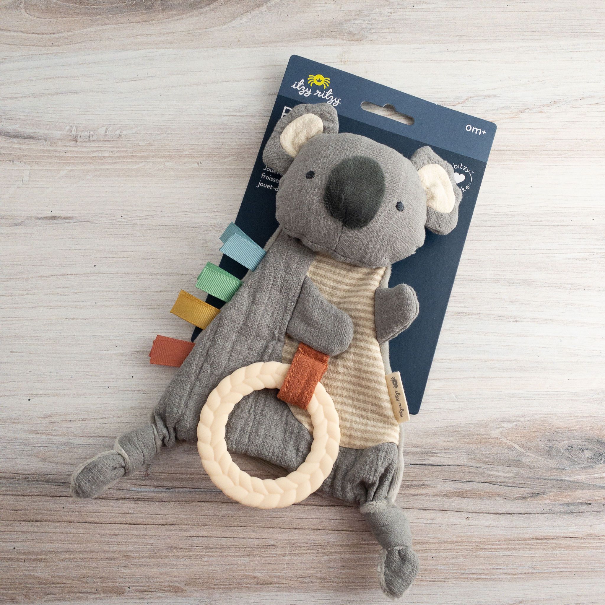 Bitzy Crinkle™ Sensory Toy with Teether - Koala
