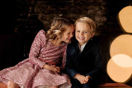 Kerstshoot op locatie in kasteel Vlaanderen