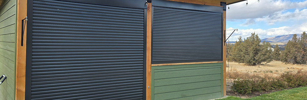 Rolling Shutters Pool House 1