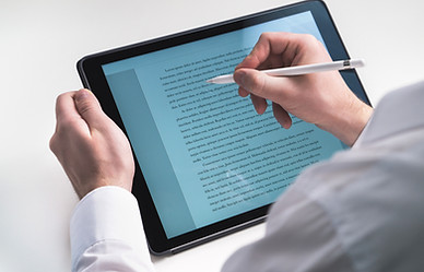 Writing on Tablet