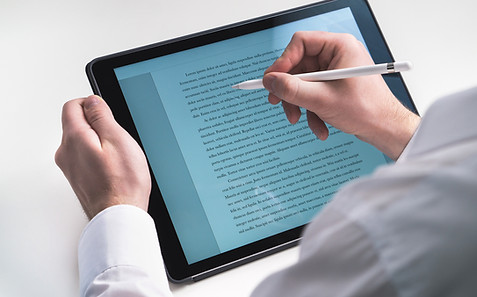 Writing on Tablet