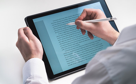 Writing on Tablet