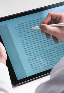 Writing on Tablet