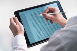 Writing on Tablet