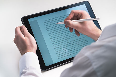 Writing on Tablet