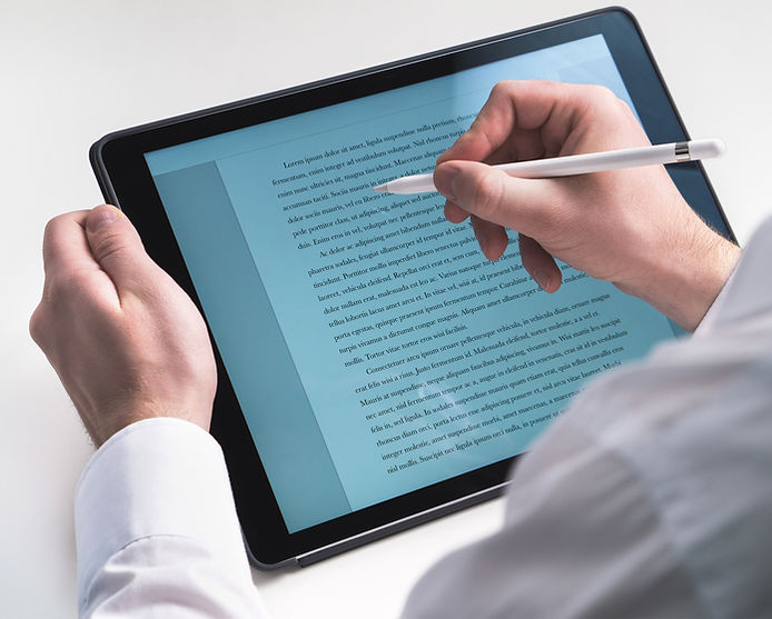 Writing on Tablet