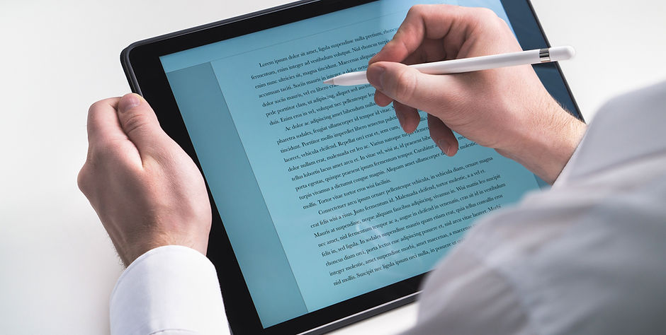 Writing on Tablet