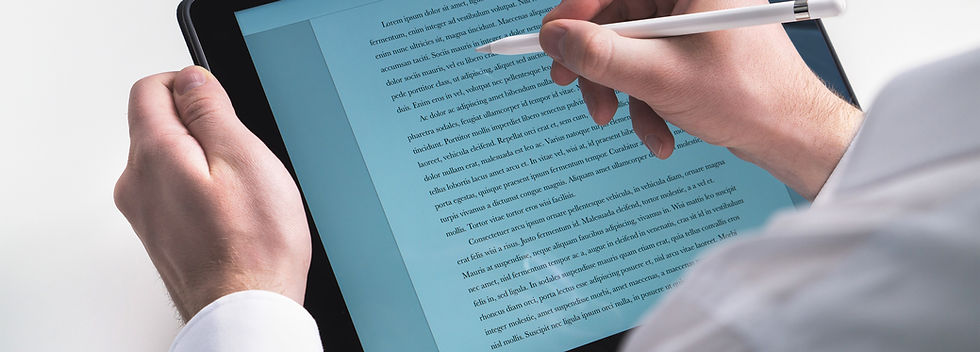 Écriture numérique sur tablette