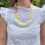 Thumbnail: Handpainted - Farewell Yellow Threads Necklace