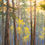 Thumbnail: landscape oil painting of sunset in the forest hiking path through tall trees art