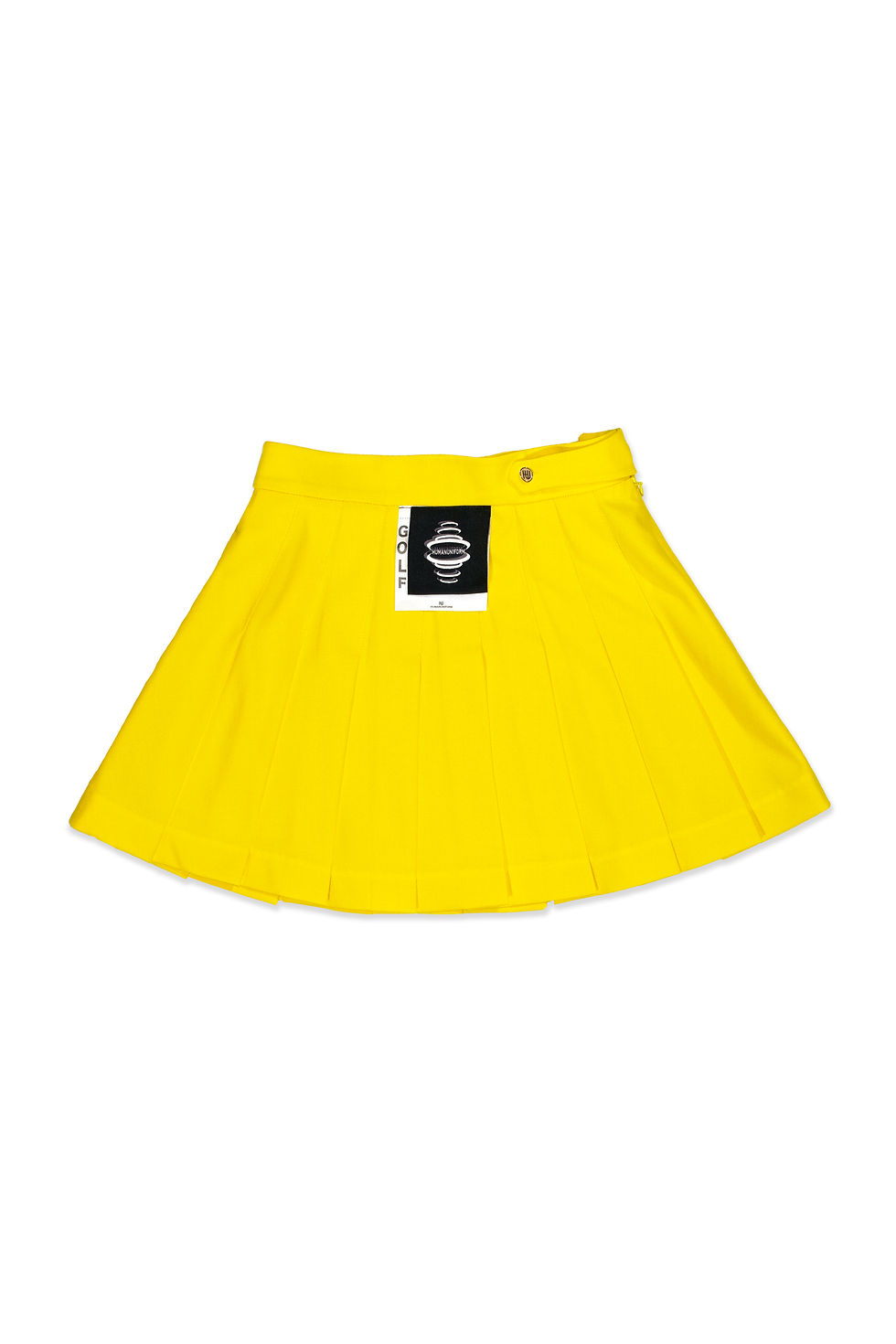 Thumbnail: 搭扣徽标刺绣褶裙 Button-strap Pleated Miniskirt